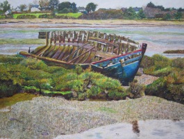 Arz, pr&egrave;s du moulin - 36 x 28 cm - 2021 (collection priv&eacute;e)