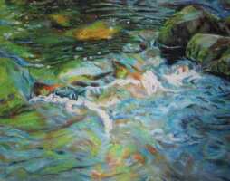 La rivi&egrave;re, 20 x 30 cm