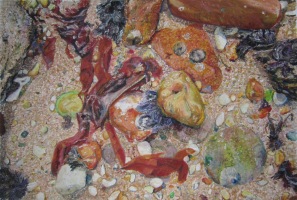 Sur l'estran 1 - 26x19cm - 2021 (Collection priv&eacute;e)