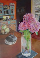 Le bouquet d'hortensias, 30 x 40 cm (collection priv&eacute;e)