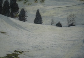 La neige N°4 - 38x27cm (Collection privée)