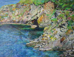 Une vue de Groix, 23 x 30 cm