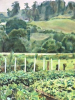 Le potager de Lucien n&deg;1, 30x40 cm (Collection priv&eacute;e)