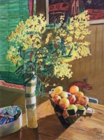 Le bouquet de mimosas, 30 x 40 cm, 2019 (collection priv&eacute;e)