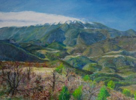 Le mont Ventoux N&deg;4 - 30x18cm