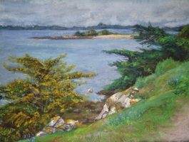 Vue de Lious, île d'Arz - 20x15cm (Collection priv&eacute;e)