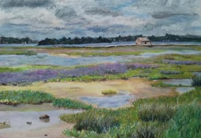 Berno, île d'Arz 1 - 19x13cm (collection priv&eacute;e)