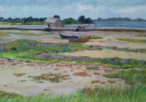 Berno, île d'Arz 2 - 19x13cm (collection priv&eacute;e)