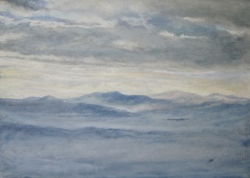 La neige N&deg;2 - 30x20cm (Collection priv&eacute;e)