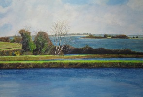 Vue de l'île d'Arz N&deg;2 - 45x30cm (Collection priv&eacute;e)